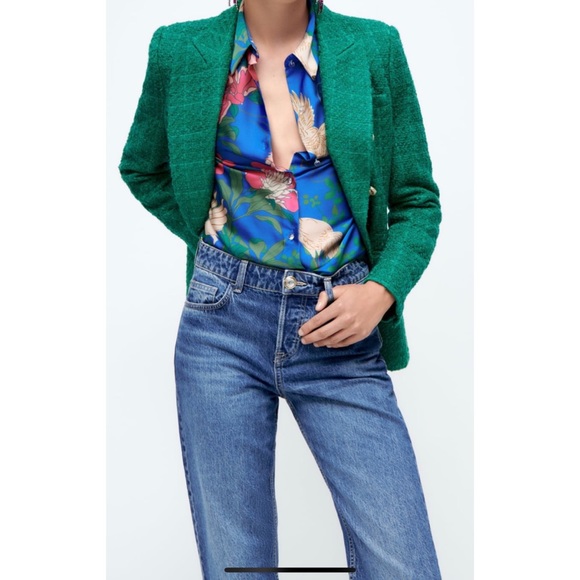 Zara Split Hem Straight Jeans - Picture 4 of 9